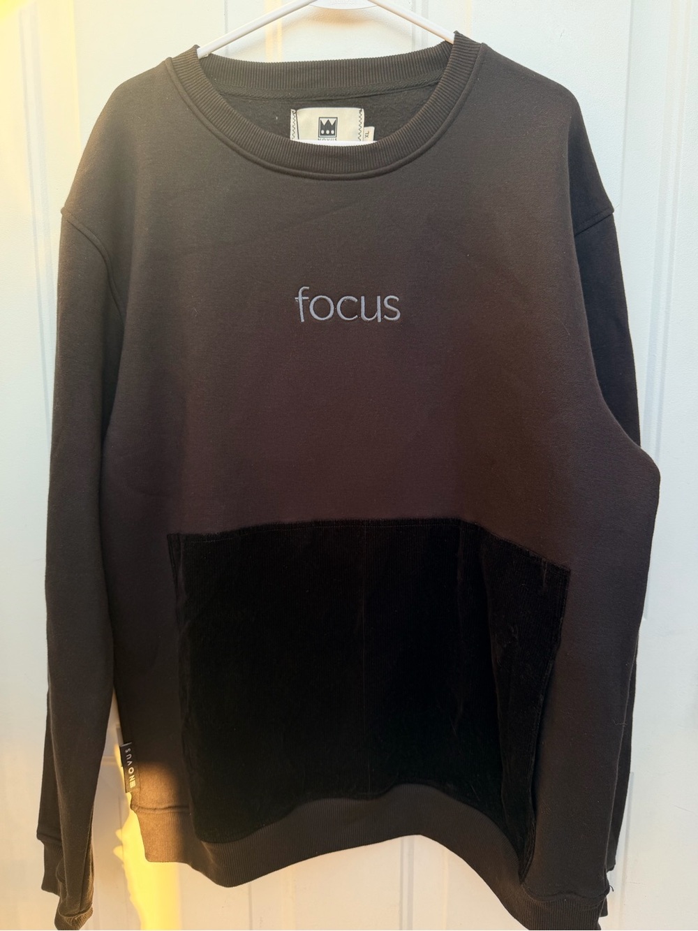 NOVUS Focus Crewneck Sweatshirt XL Black Christian Graphic Pullover